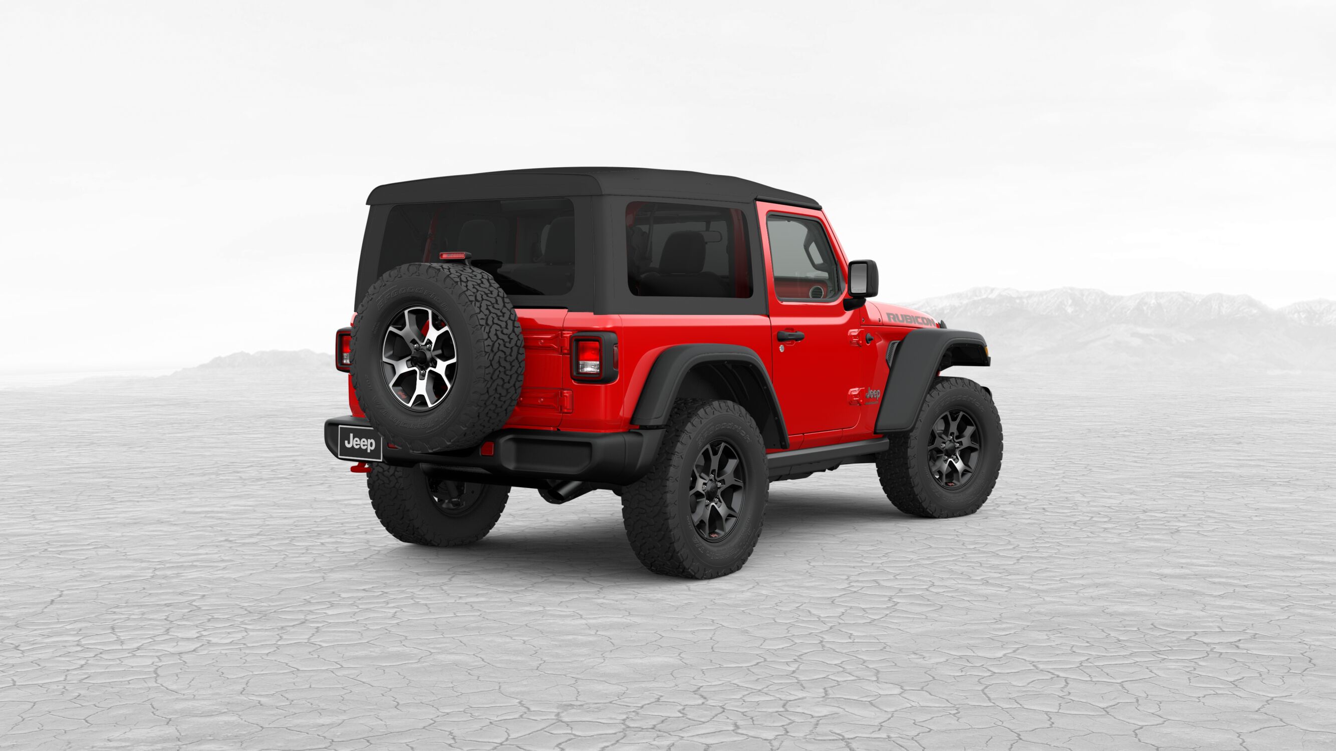2019 Jeep Wrangler Rubicon Red Exterior Rear View Picture